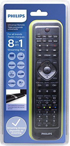 Philips SRP5018/10 Universal Fernbedienung (8-in-1, TV, Blu-ray, CBL, SAT, STR, SB, VCR, AUX) schwarz - 3